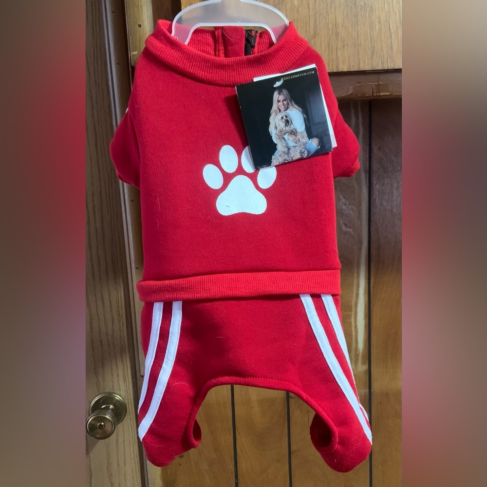 NWT size S red jogger suit, very cute!